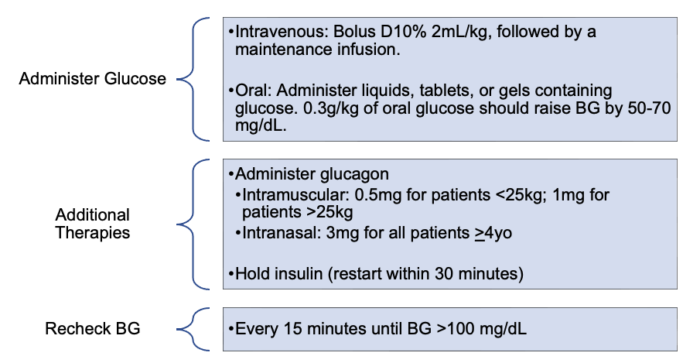 Type 1 diabetes glycemic management: Insulin therapy, glucose
